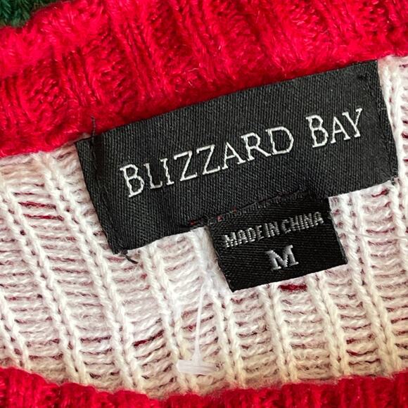 Blizzard Bay Tyrannosaurus Rex Ugly Christmas Sweater Size Med NWOT - Picture 5 of 6